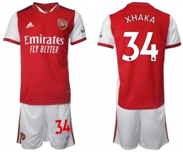 Men 2021-2022 Club Arsenal home red 34 Soccer Jersey