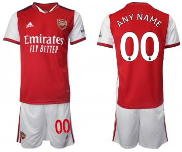Men 2021-2022 Club Arsenal home red customized Soccer Jersey