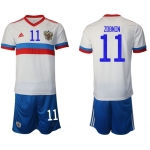 Men 2020-2021 European Cup Russia away white 11 Adidas Soccer Jersey