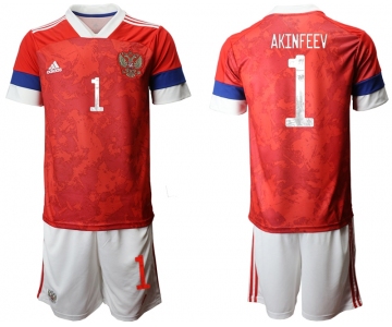 Men 2021 European Cup Russia red home 1 Soccer Jerseys