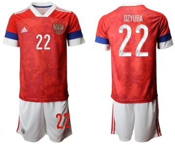 Men 2021 European Cup Russia red home 22 Soccer Jerseys