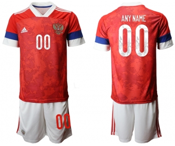 Men 2021 European Cup Russia red home customized Soccer Jerseys