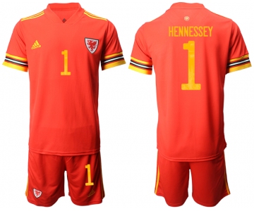 Men 2021 European Cup Welsh home red 1 Soccer Jersey