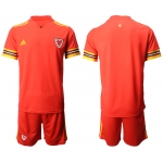 Men 2021 European Cup Welsh home red Soccer Jersey