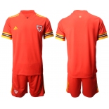 Men 2021 European Cup Welsh home red Soccer Jersey