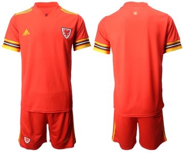 Men 2021 European Cup Welsh home red Soccer Jersey