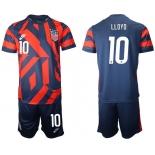 Men 2020-2021 National team United States away 10 blue Nike Soccer Jerseys