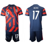 Men 2020-2021 National team United States away 17 blue Nike Soccer Jersey