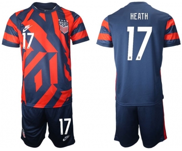 Men 2020-2021 National team United States away 17 blue Nike Soccer Jersey
