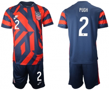 Men 2020-2021 National team United States away 2 blue Nike Soccer Jerseys