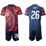 Men 2020-2021 National team United States away 26 blue Nike Soccer Jersey