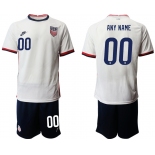 Men 2020-2021 Season National team United States home white customized Soccer Jersey