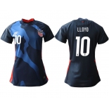Women 2020-2021 Season National Team America away aaa 10 blue Soccer Jerseys