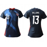 Women 2020-2021 Season National Team America away aaa 13 blue Soccer Jerseys1