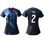 Women 2020-2021 Season National Team America away aaa 2 blue Soccer Jerseys1