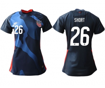 Women 2020-2021 Season National Team America away aaa 26 blue Soccer Jerseys