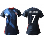 Women 2020-2021 Season National Team America away aaa 7 blue Soccer Jerseys