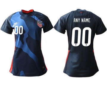 Women 2020-2021 Season National Team America away aaa customized blue Soccer Jerseys