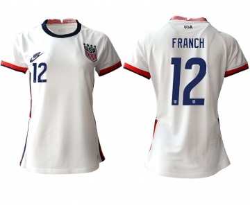 Women 2020-2021 Season National Team America home aaa 12 white Soccer Jerseys1