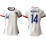 Women 2020-2021 Season National Team America home aaa 14 white Soccer Jerseys