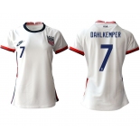 Women 2020-2021 Season National Team America home aaa 7 white Soccer Jerseys