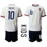 Youth 2020-2021 Season National team United States home white 10 Soccer Jersey1