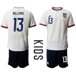 Youth 2020-2021 Season National team United States home white 13 Soccer Jersey1