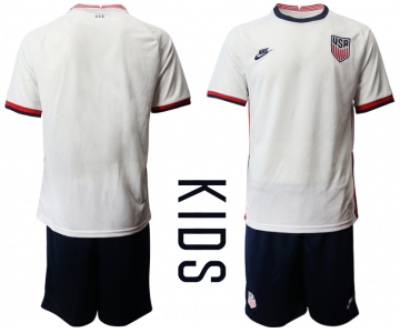 Youth 2020-2021 Season National team United States home white Soccer Jersey
