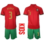 2021 European Cup Portugal home Youth 3 soccer jerseys