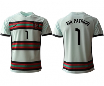 Men 2021 Europe Portugal away AAA version 1 white soccer jerseys