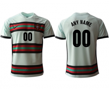 Men 2021 Europe Portugal away AAA version custom white soccer jerseys