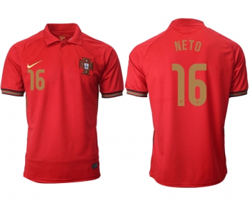 Men 2021 Europe Portugal home AAA version 16 soccer jerseys