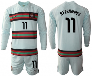 Men 2021 European Cup Portugal away Long sleeve 11 soccer jerseys