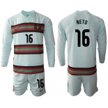 Men 2021 European Cup Portugal away Long sleeve 16 soccer jerseys