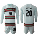 Men 2021 European Cup Portugal away Long sleeve 20 soccer jerseys
