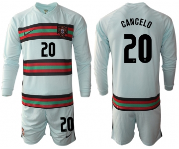 Men 2021 European Cup Portugal away Long sleeve 20 soccer jerseys