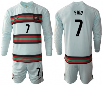 Men 2021 European Cup Portugal away Long sleeve 7 soccer jerseys