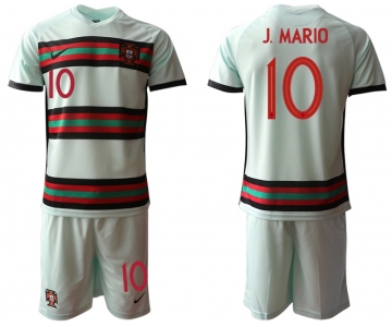 Men 2021 European Cup Portugal away grey 10 Soccer Jersey1