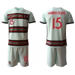 Men 2021 European Cup Portugal away grey 15 Soccer Jersey1