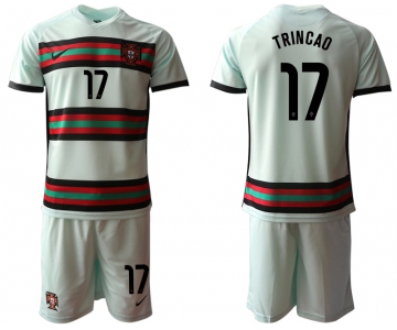 Men 2021 European Cup Portugal away grey 17 Soccer Jersey