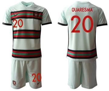 Men 2021 European Cup Portugal away grey 20 Soccer Jersey1