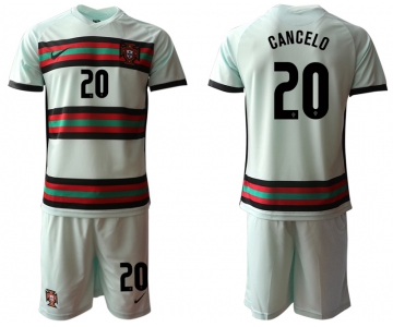 Men 2021 European Cup Portugal away grey 20 Soccer Jersey