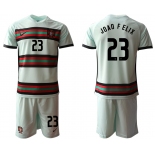 Men 2021 European Cup Portugal away grey 23 Soccer Jersey