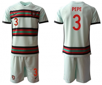Men 2021 European Cup Portugal away grey 3 Soccer Jersey1