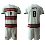 Men 2021 European Cup Portugal away grey 8 Soccer Jersey