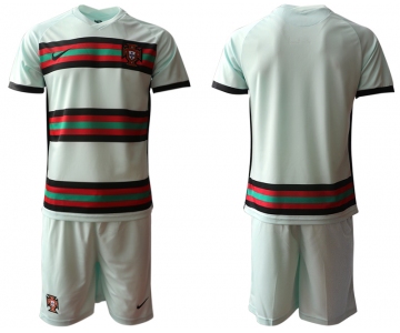 Men 2021 European Cup Portugal away grey Soccer Jersey