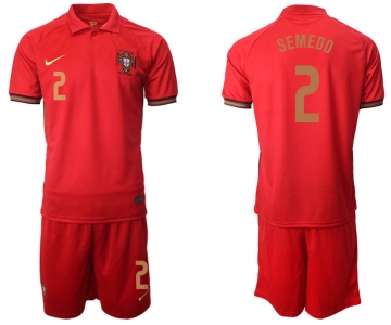 Men 2021 European Cup Portugal home red 2 Soccer Jersey