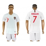 Portugal #7 Ronaldo Away Soccer Country Jersey