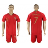 Portugal #7 Ronaldo Home Soccer Country Jersey