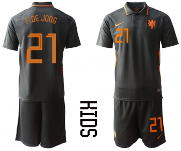 2021 European Cup Netherlands away Youth 21 soccer jerseys